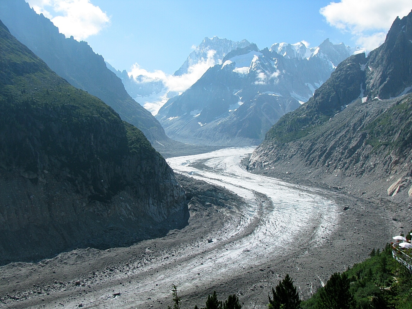 Sport Climbing Above the Mer De Glace